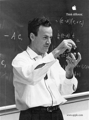 Feynman in classroom
